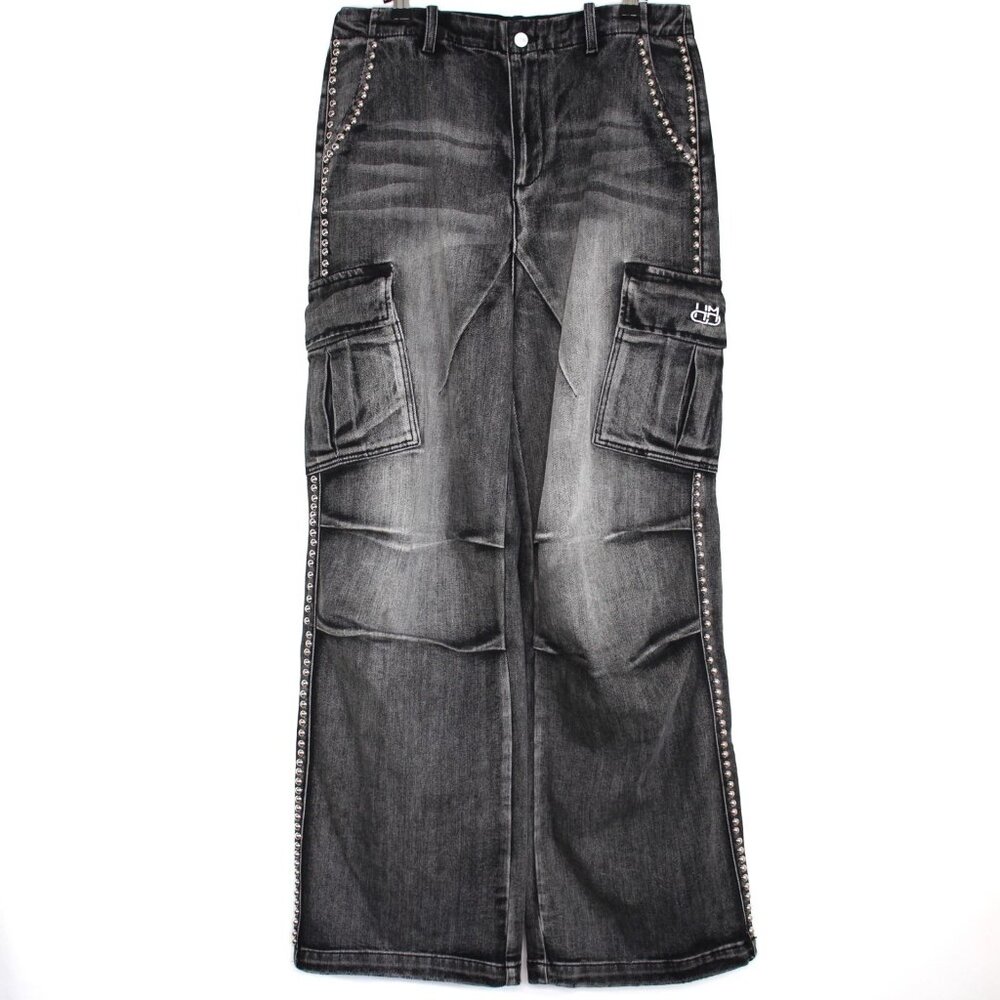 HMDD Happy Memories Dont Die Mens Medium 32 x 32 Studded Colossal Denim L591